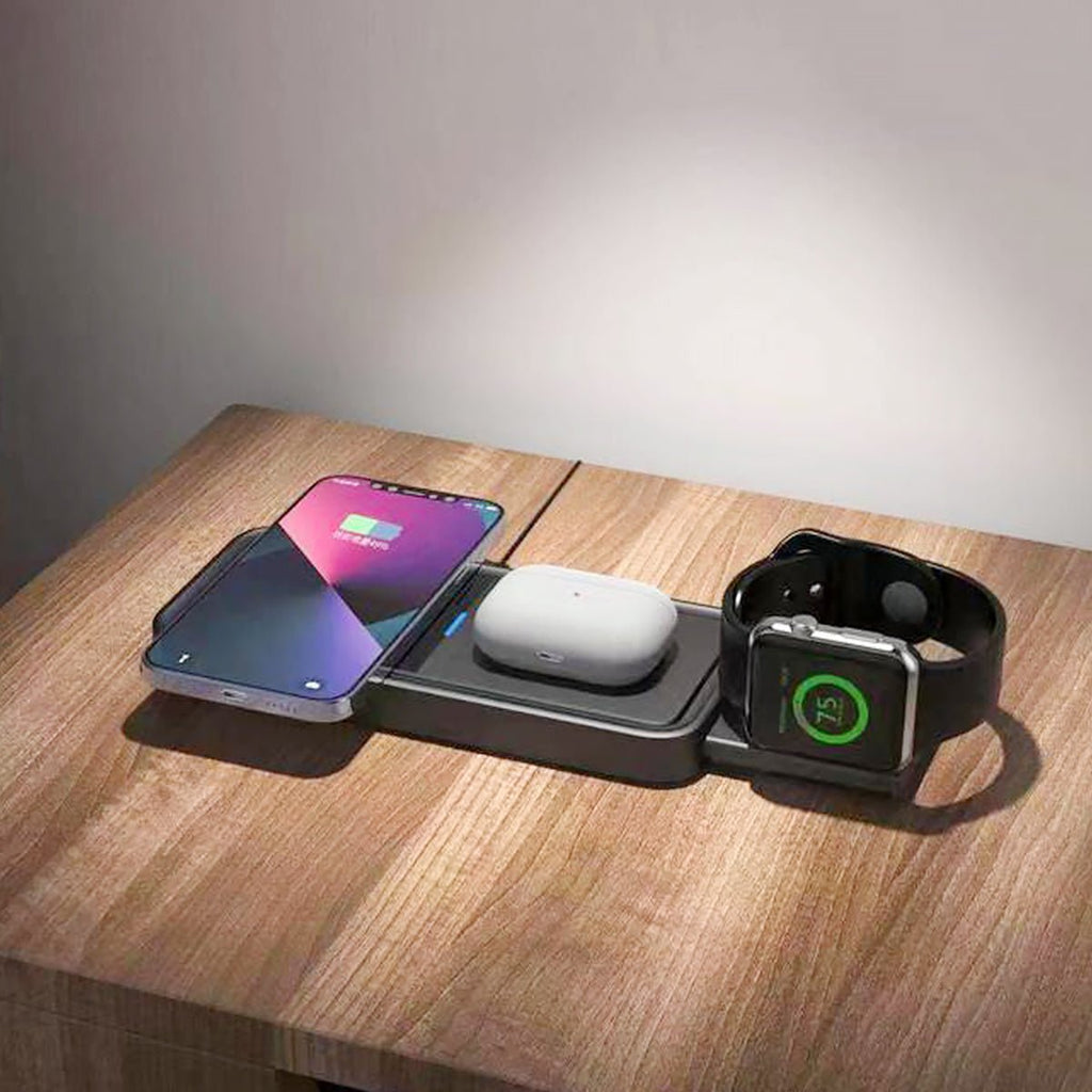 Smart 3 - i - 1 Trådlös laddare - Svart
