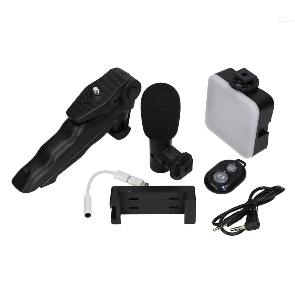 Smartphone Vlogging Kit med stativ för Tiktok, Youtube och Stream