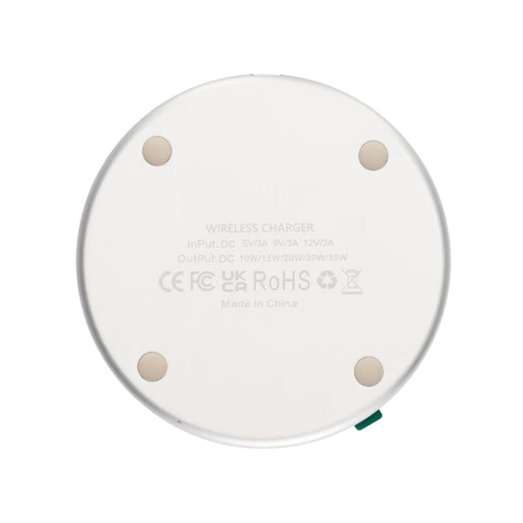 Trådlös Laddare 15W Aluminum - Vit