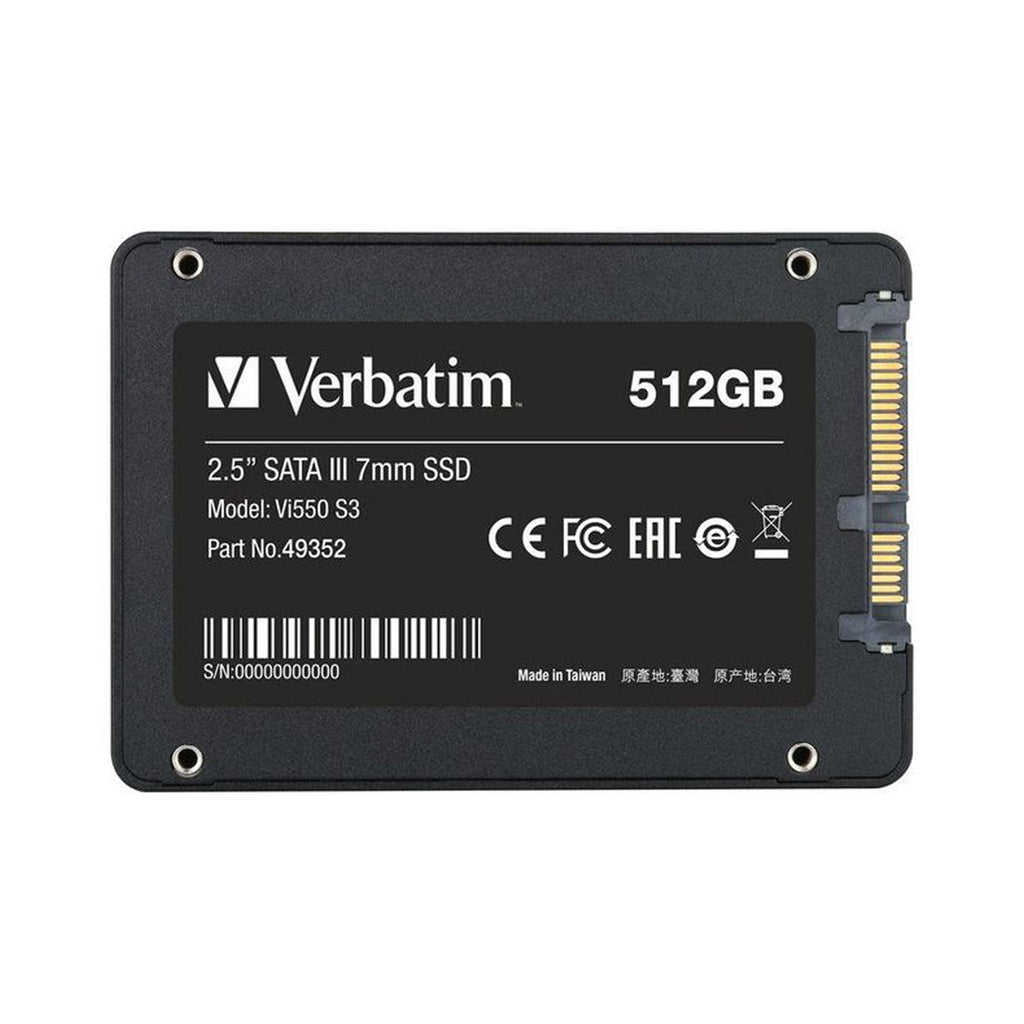 Verbatim 512GB SATA III 2.5" 3D NAND 1670mW 560 MB/s