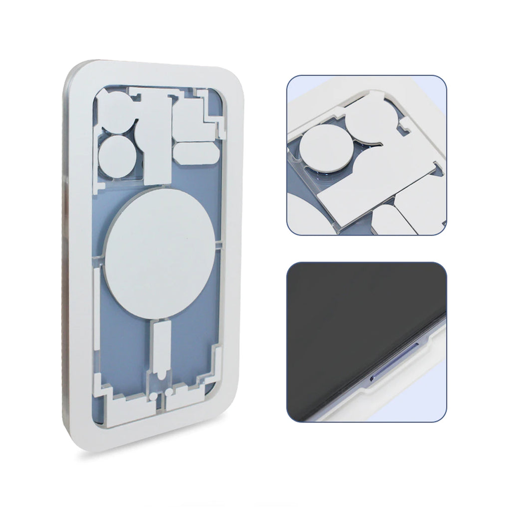 Form för Separerande Lasermaskin Baksida till iPhone 13 Pro Max hos Phonecare.se