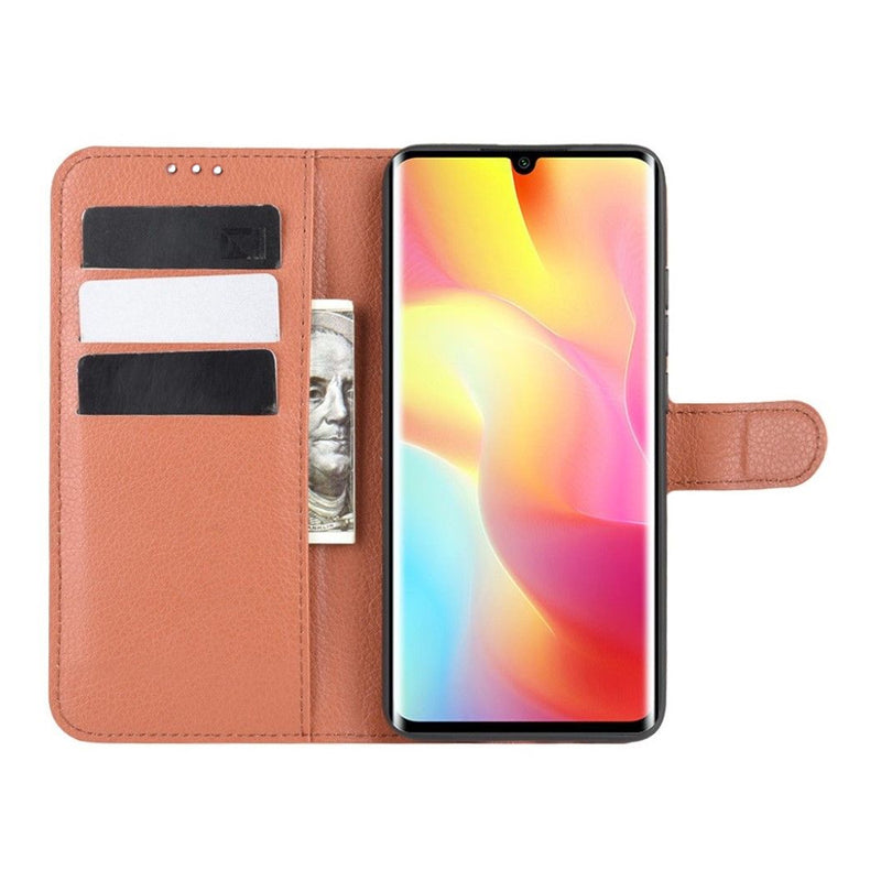 Xiaomi Mi Note 10 Lite Plånboksfodral med Stativ - Brun