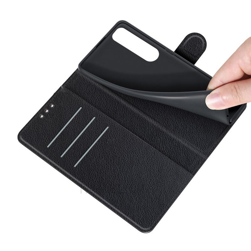 Sony Xperia 1 IV Plånboksfodral med Stativ - Svart