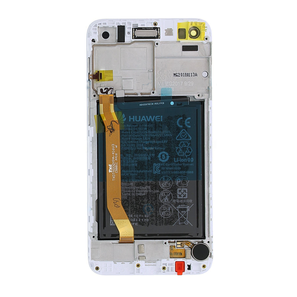 Huawei P9 Lite Mini Skärm med Batteri Original Vit