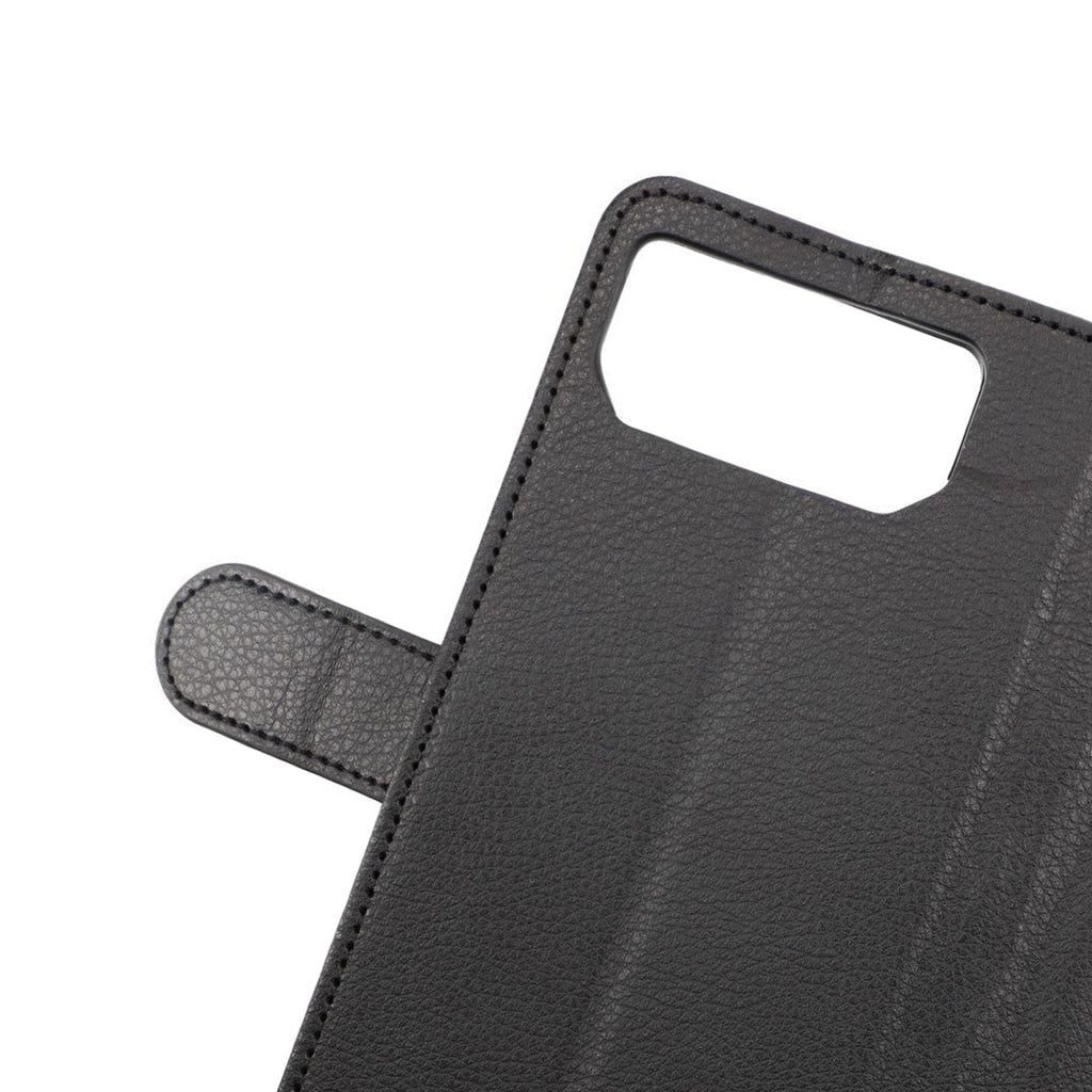 Flip Stand Leather Wallet Case For Asus ROG Phone 6 Black hos Phonecare.se