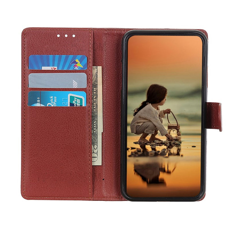 Xiaomi Redmi Note 11 Plånboksfodral med Stativ - Brun