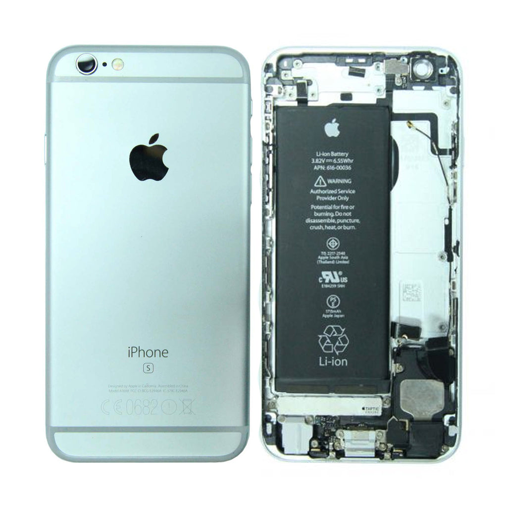 iPhone 6S Baksida/Komplett Ram med Batteri Silver (Begagnad)