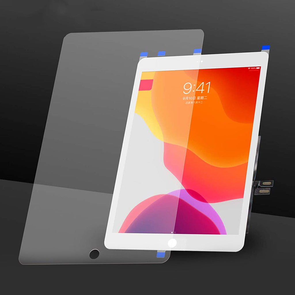 iPad 9"/10.2 2021 Glas/Touchskärm Premium Vit