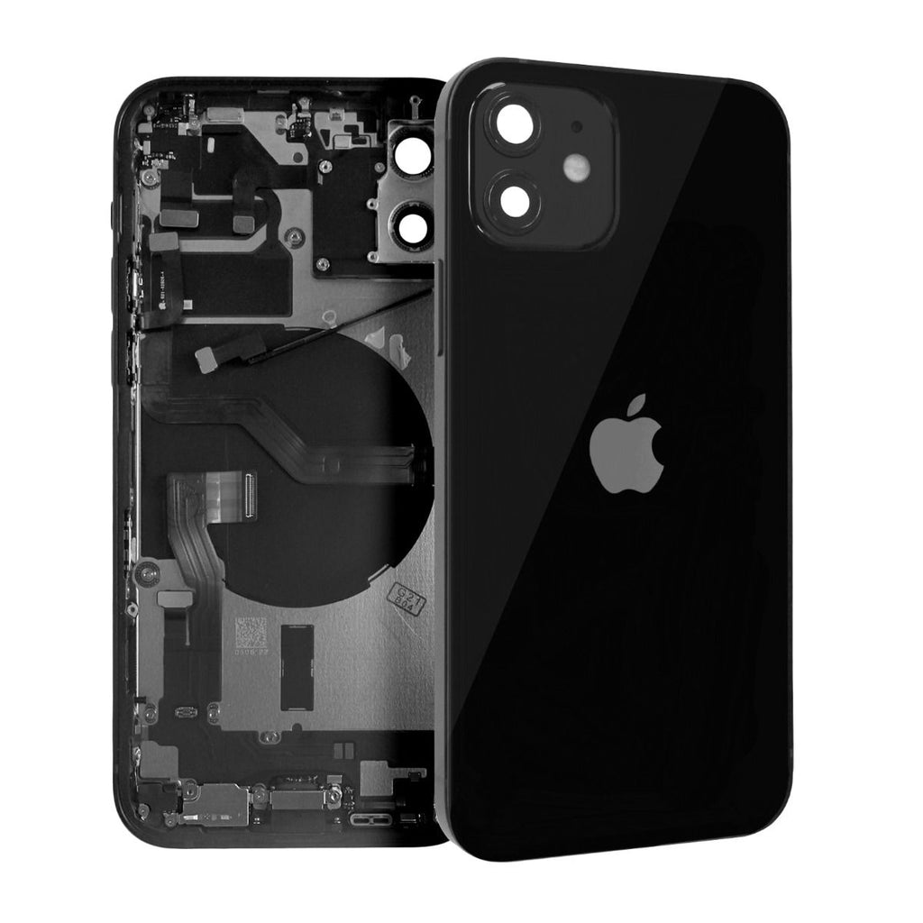 iPhone 12 Baksida/Komplett Ram Svart