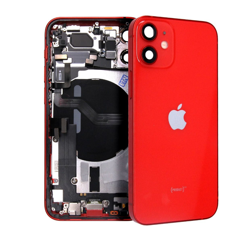 iPhone 12 Mini Baksida/Komplett Ram Röd