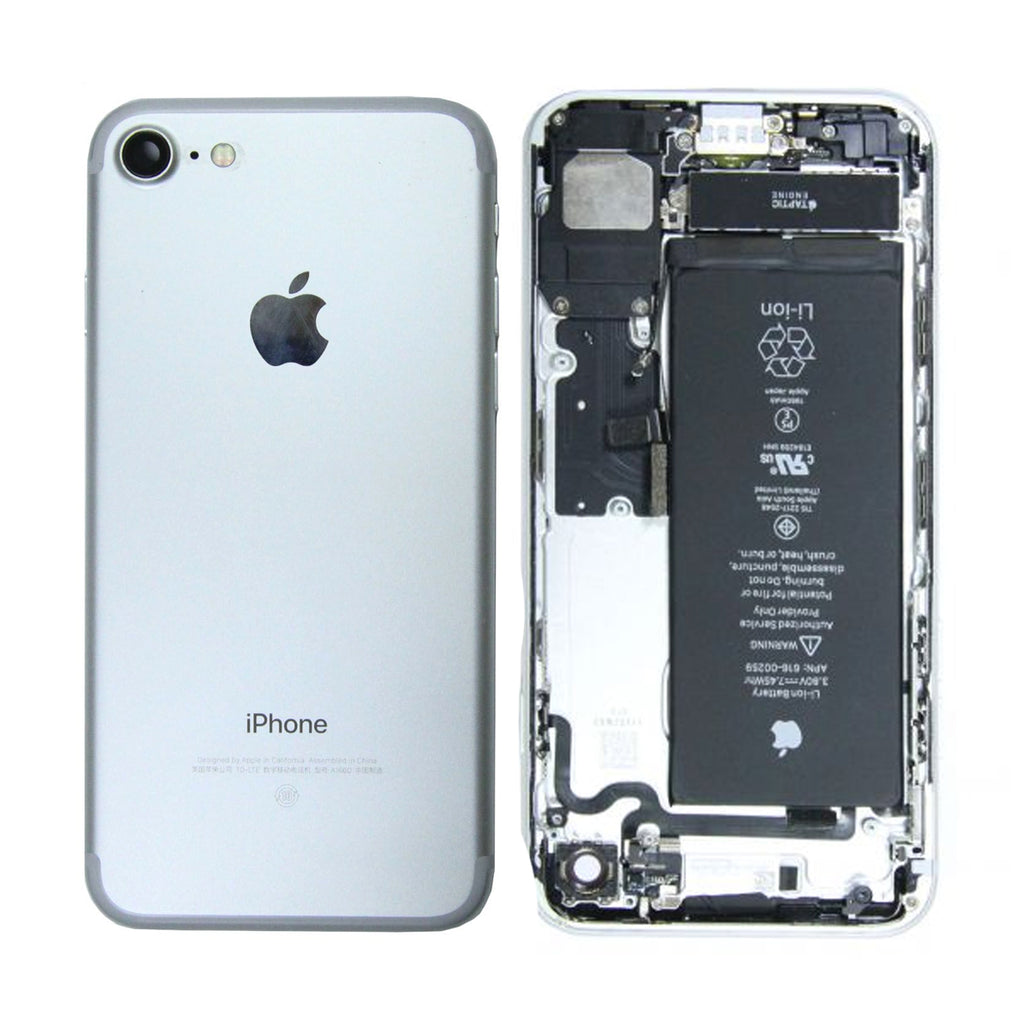 iPhone 7 Baksida/Komplett Ram med Batteri (Begagnad) Silver