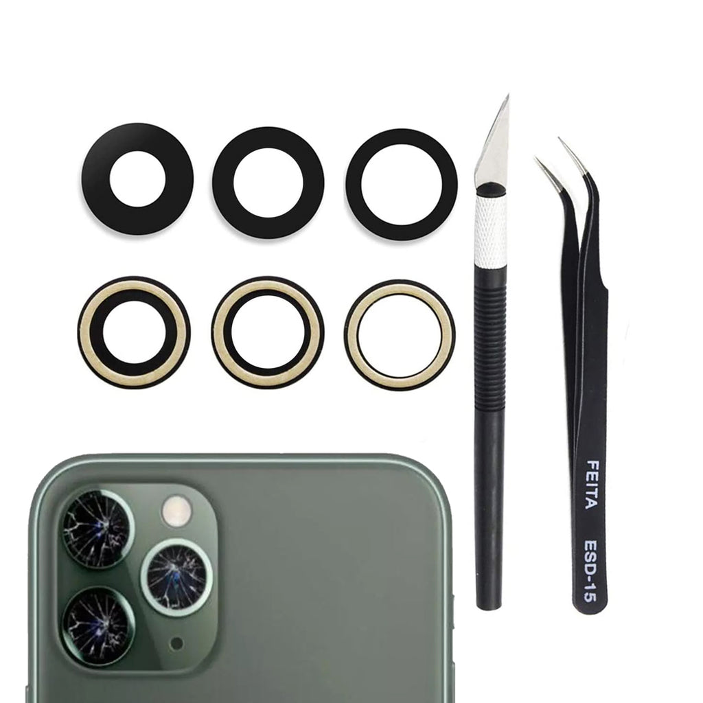 iPhone 12 Pro Max Kameraglas med Självhäftande tejp (3-pack)