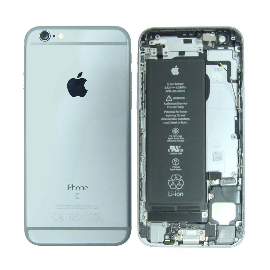 iPhone 6S Baksida/Komplett Ram med Batteri Svart (Begagnad)