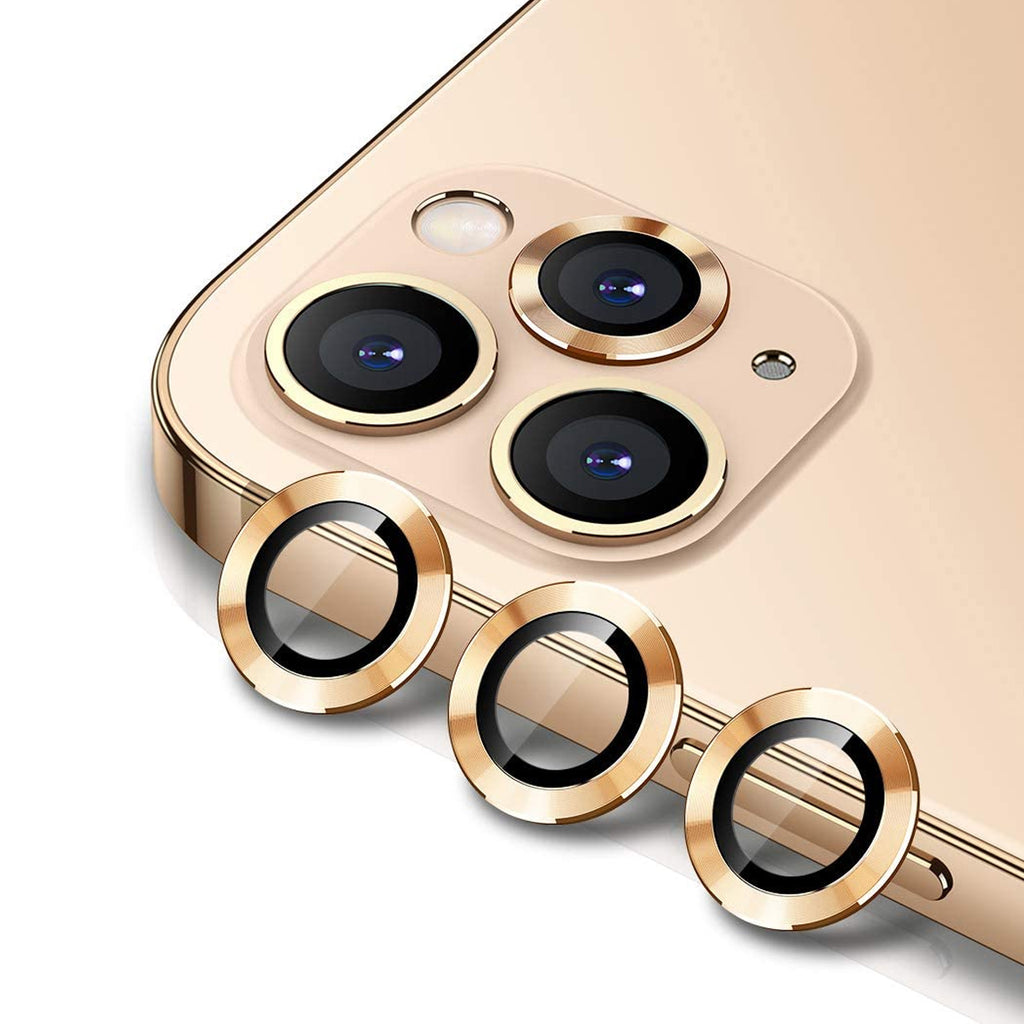 iPhone 12 Pro Metal Hoop Ring Protector for Camera (3 pcs) Guld