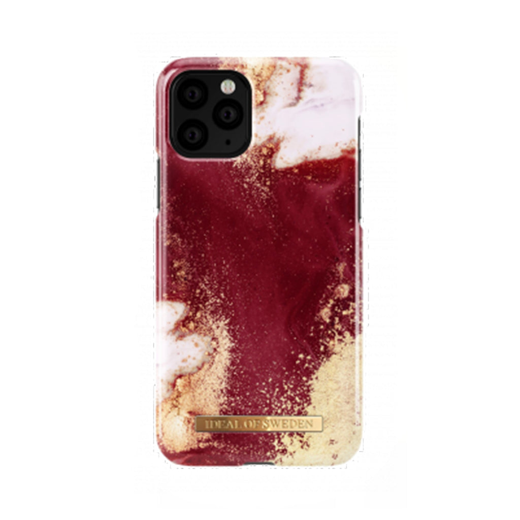 iDeal of Sweden Mobilskal iPhone XS Max/11 Pro Max Golden Burgundy Marble