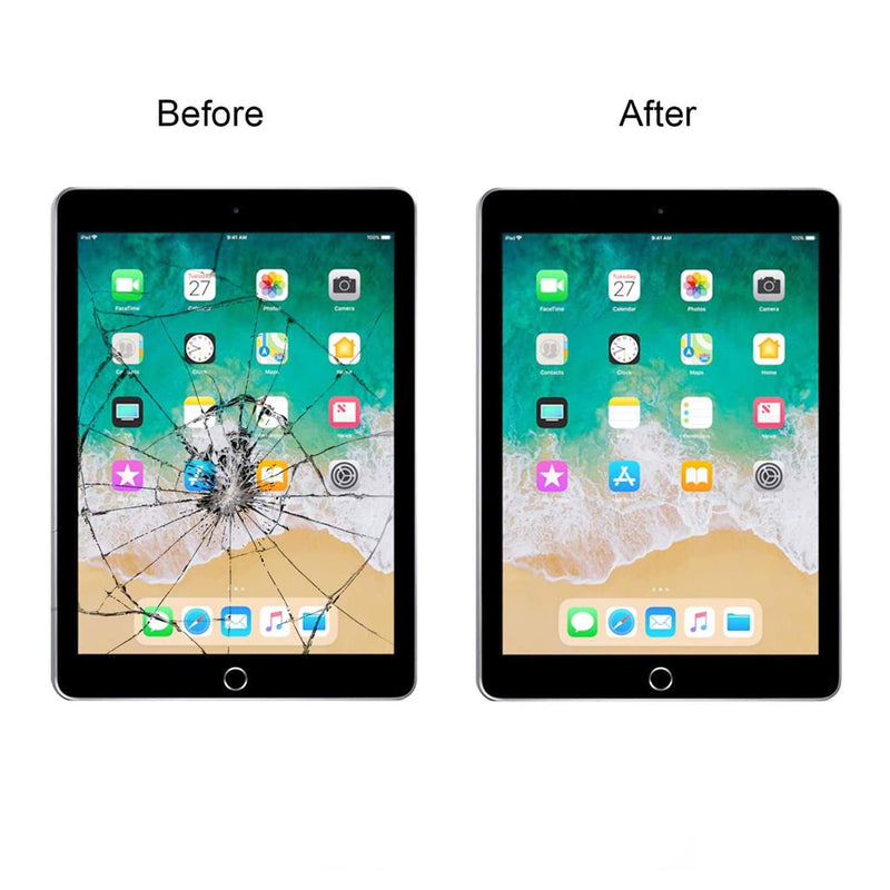 iPad 9"/10.2 2021 Glas/Touchskärm Premium Svart
