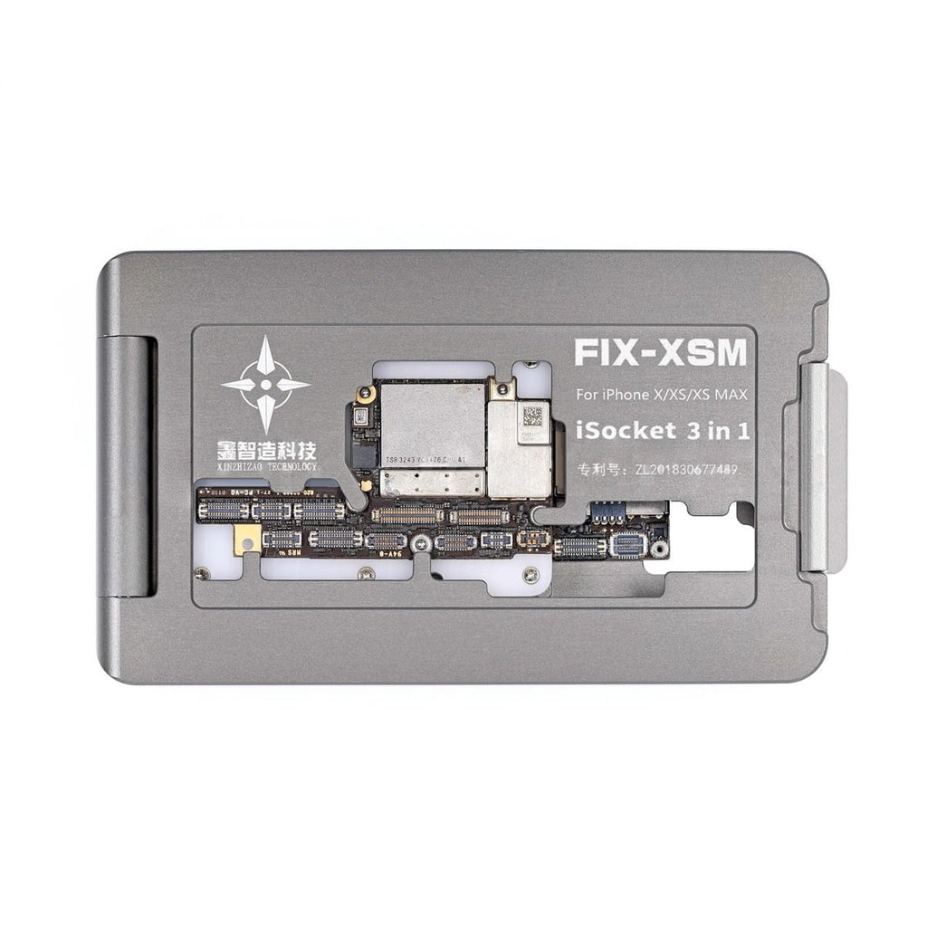 FIX-XSM iSocket 3 i 1 Moderkort med Stativ för Lördning iPhone X/XS/XS Max hos Phonecare.se