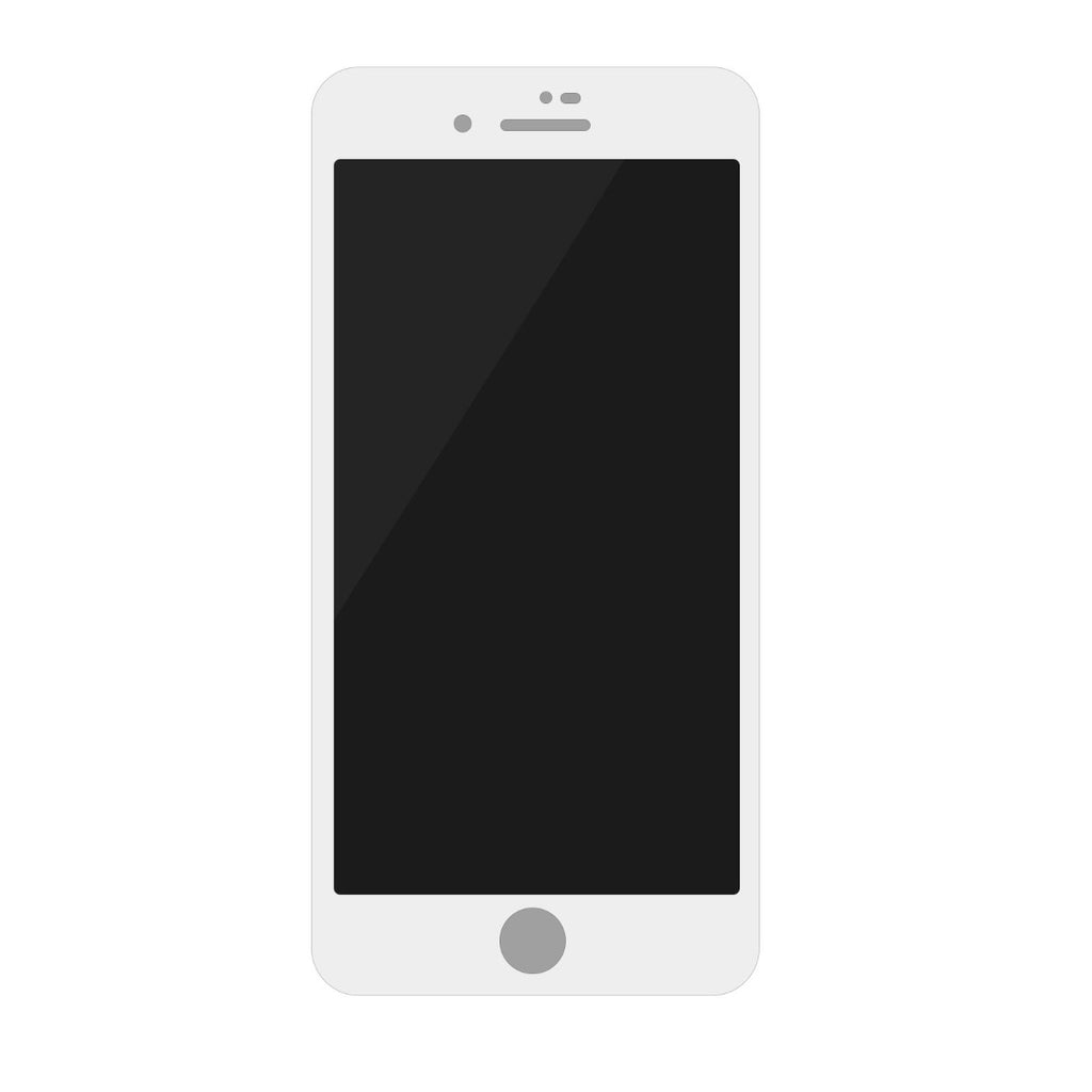 Skärmskydd Privacy iPhone 7/8 Plus 3D Härdat Glas Vit (miljö)