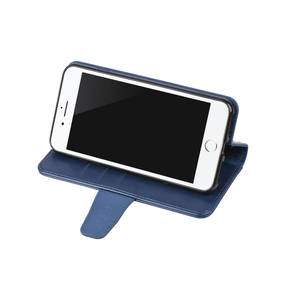 G-SP Plånboksfodral Stativ och extra Kortfack iPhone XS Max Blå