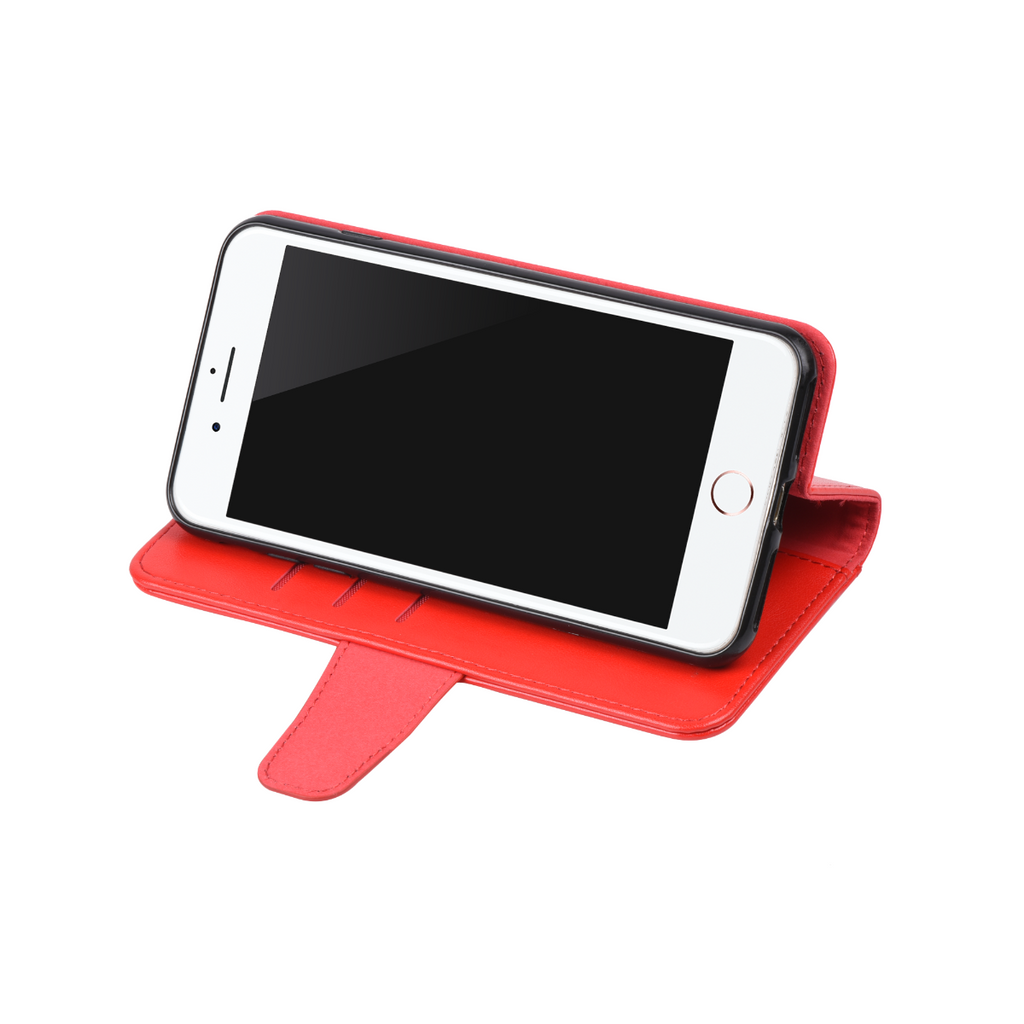 G-SP Plånboksfodral Stativ och extra Kortfack iPhone X/XS Röd hos Phonecare.se