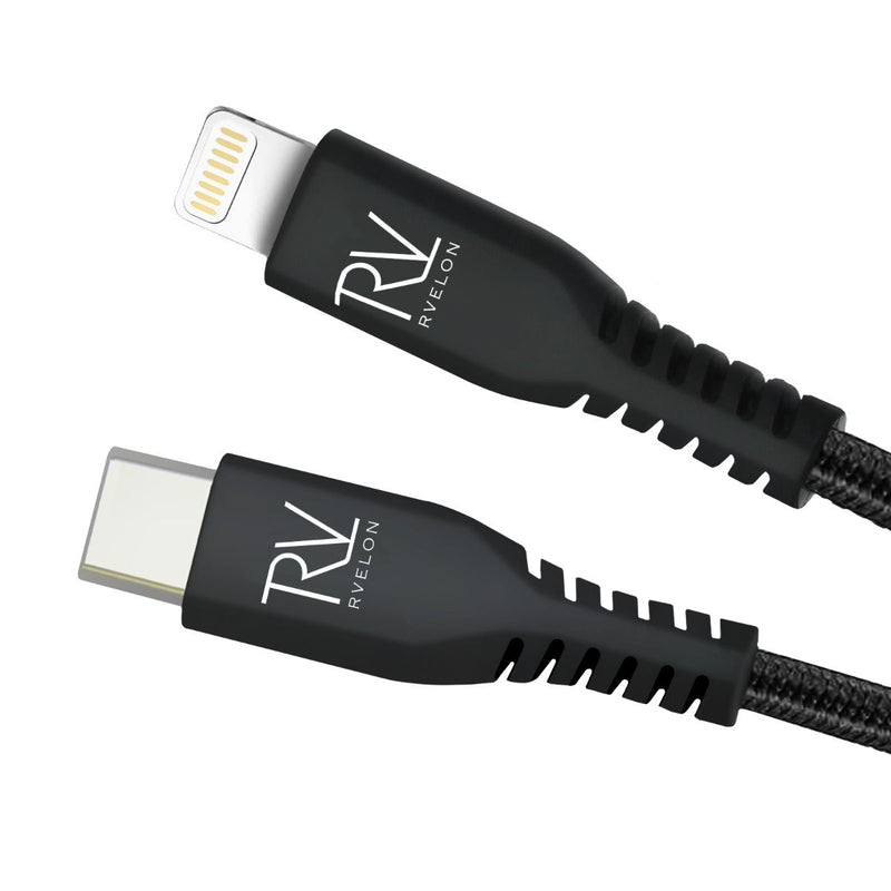 Rvelon USB-C till Lightning Kabel Flätad 1m