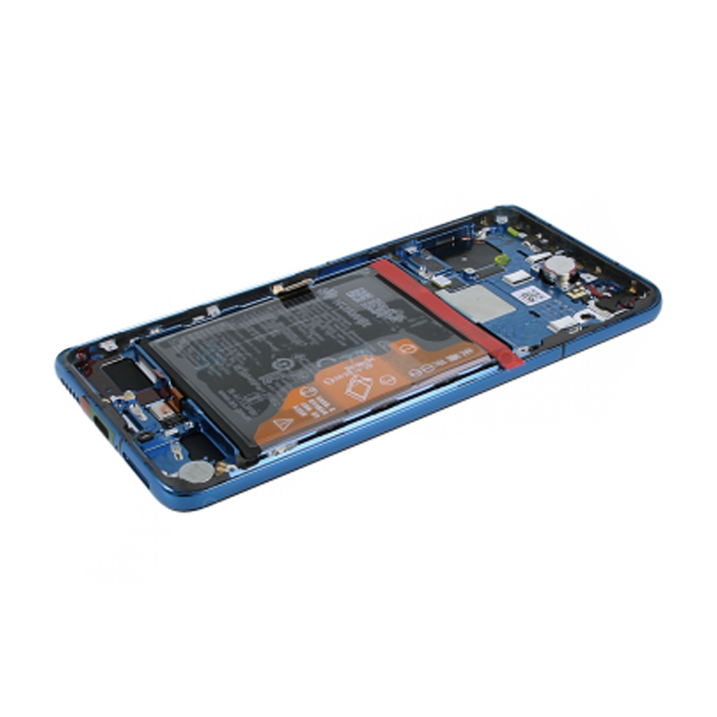 Huawei P40 Skärm med Batteri Original Blå