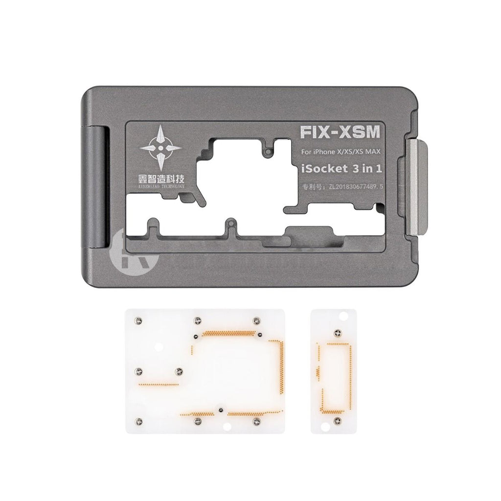 FIX-XSM iSocket 3 i 1 Moderkort med Stativ för Lördning iPhone X/XS/XS Max hos Phonecare.se