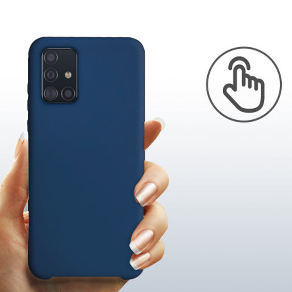 Mobilskal Silikon Samsung A72 Blå