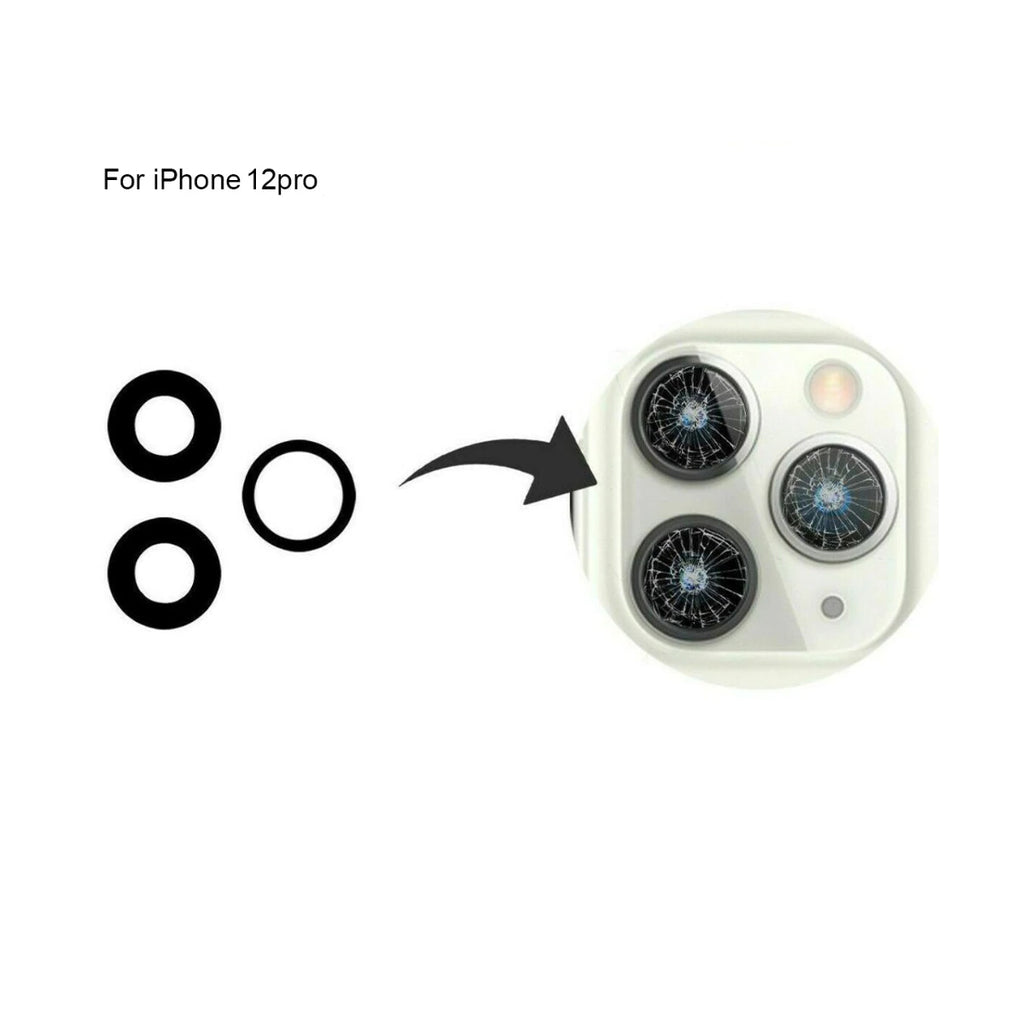 iPhone 12 Pro Kameraglas med Självhäftande tejp (3-pack)