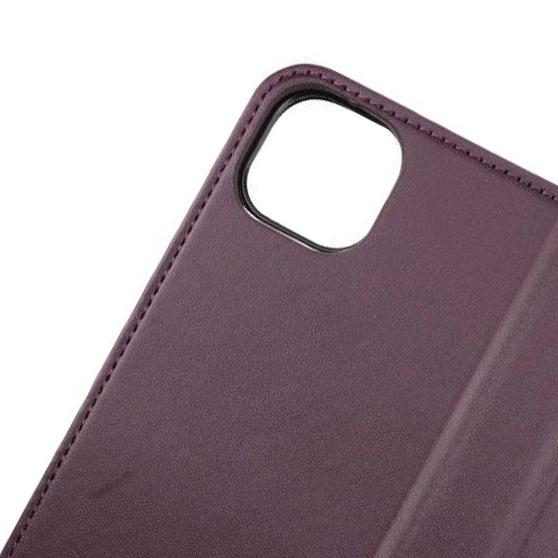 iPhone 13 Mini Plånboksfodral Magnet Rvelon - Mörklila