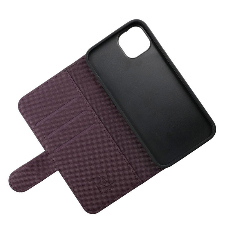 iPhone 13 Plånboksfodral Magnet Rvelon - Mörklila