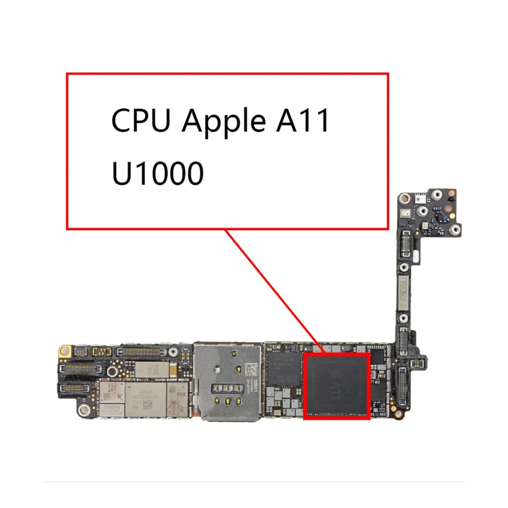 CPU A11 Skydd U1000 iPhone 8/8 Plus/X hos Phonecare.se
