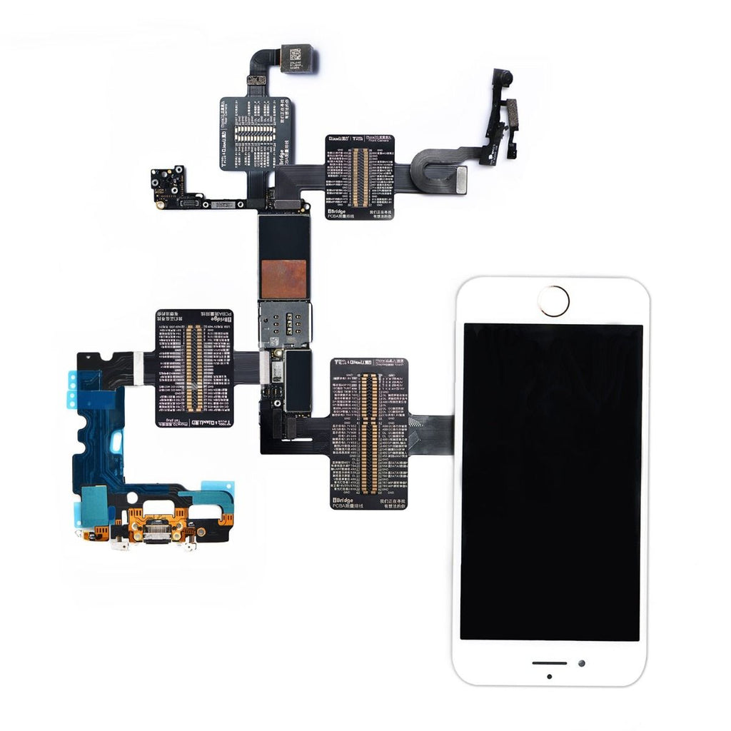 iBridge PCBA Testkabel iPhone 7 Fram/Bak-kamera/Laddningsport/Skärm