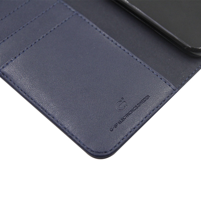 G-SP Flip Stand Leather Case For iPhone 7/8 Dark Blue hos Phonecare.se