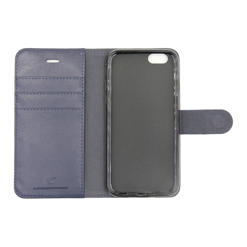 G-SP Plånboksfodral Läder Stativ iPhone 6/6S Mörkblå hos Phonecare.se