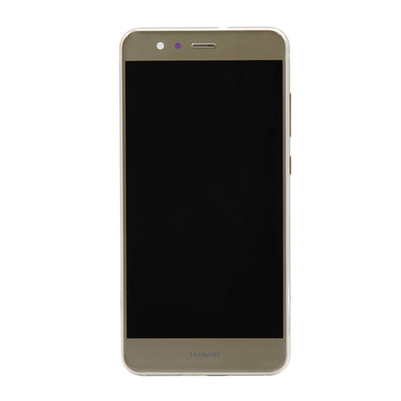 Huawei P10 Lite LCD Display Original Gold with frame hos Phonecare.se