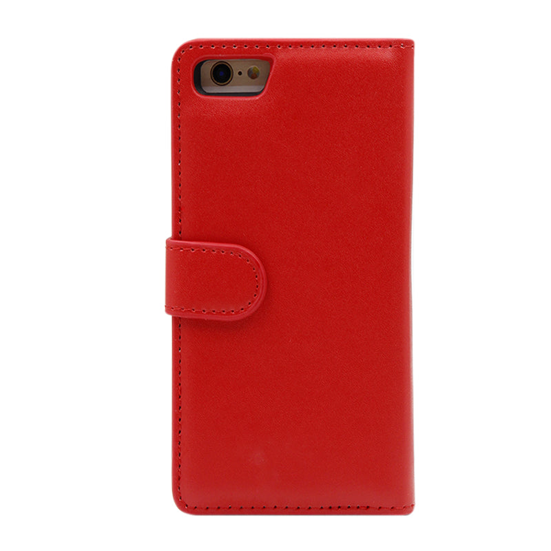 Plånboksfodral Handväska med Avtagbart Skal iPhone 6/6S Röd hos Phonecare.se