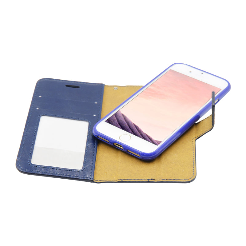 Plånboksfodral med Avtagbart Skal iPhone 7/8 Blå hos Phonecare.se