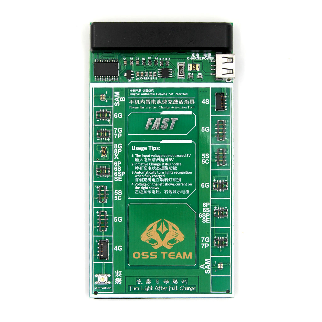 Batteri-aktiveringskort/Snabbladdning W208A 2-i-1 iPhone 4-12 Pro Max och Samsung hos Phonecare.se