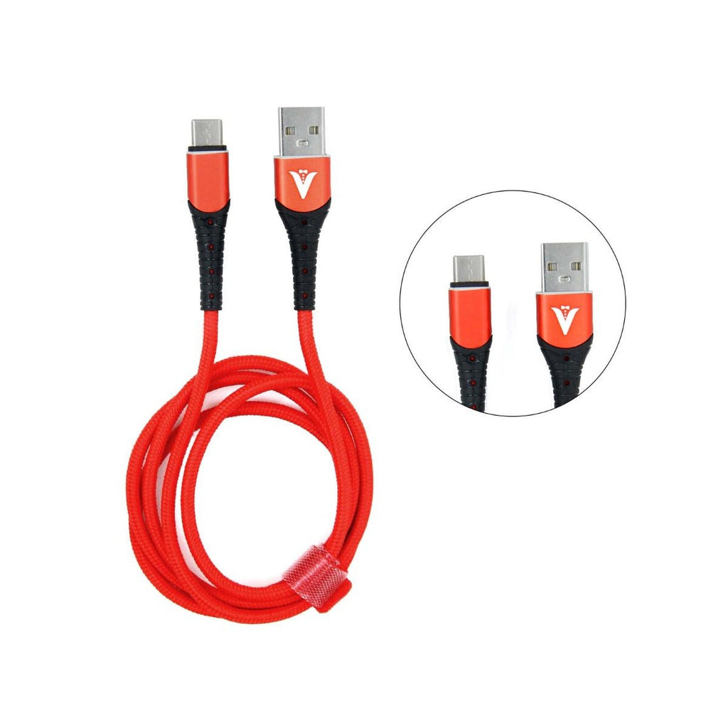 Vonk V - 20 USB C Kabel 1 Meter - Röd