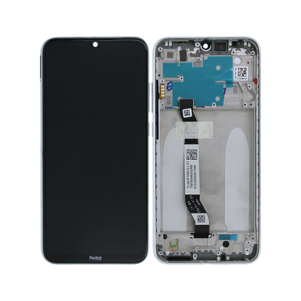 Xiaomi Redmi Note 8 LCD Skärm + Ram - Vit